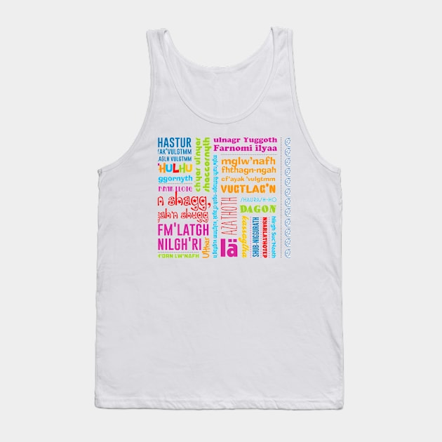 The Pastel Colors Out of Space Tank Top by UnlovelyFrankenstein